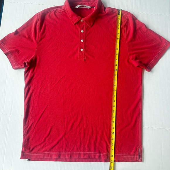 Travis Mathew Classy Mens Golf Polo Shirt XL Red Short Sleeve Casual - Picture 4 of 6